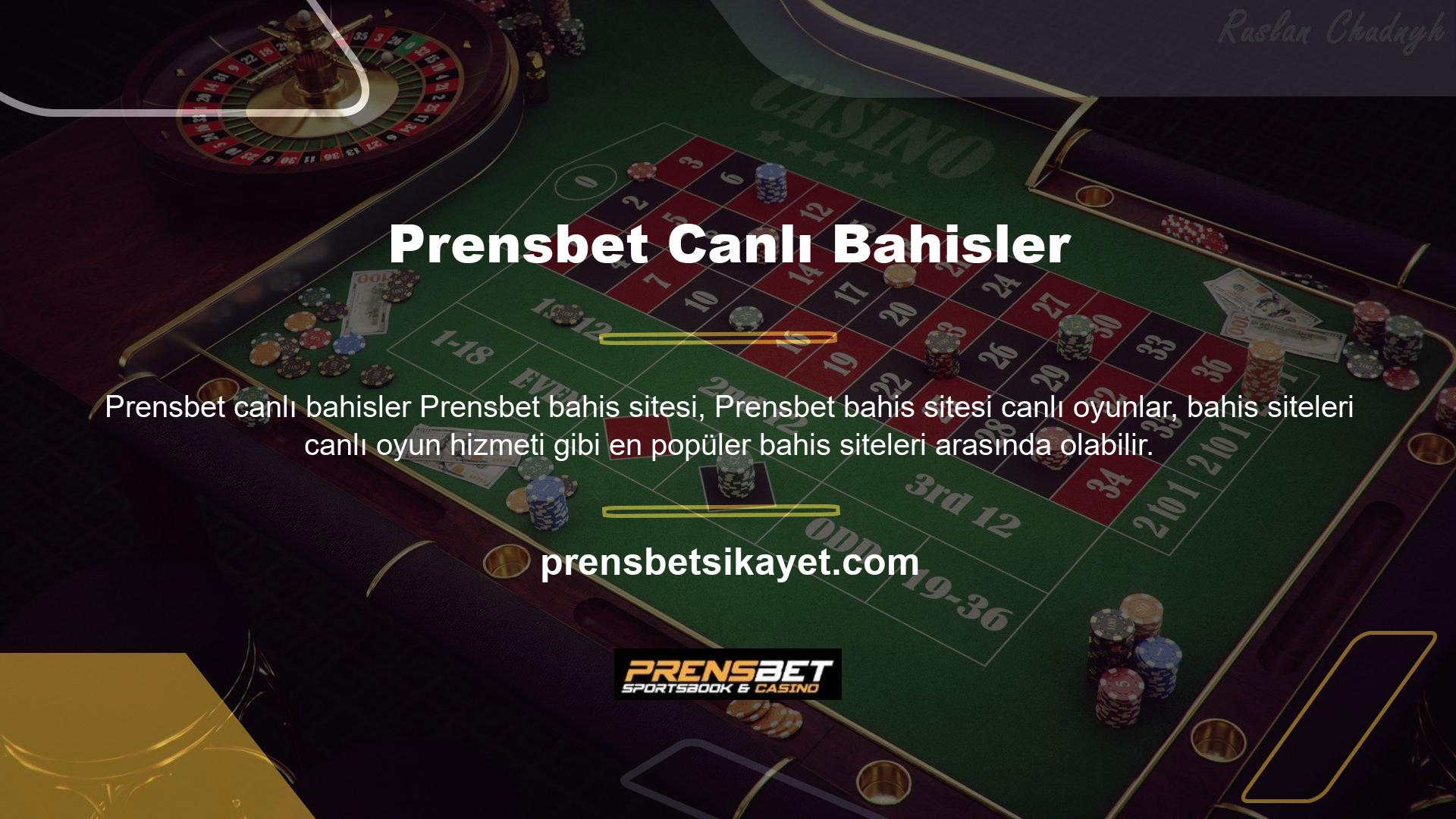 Prensbet web sitesinin bir üyesiyseniz, size özel olan heyecan verici canlı oyunları izlemekten keyif alabilirsiniz